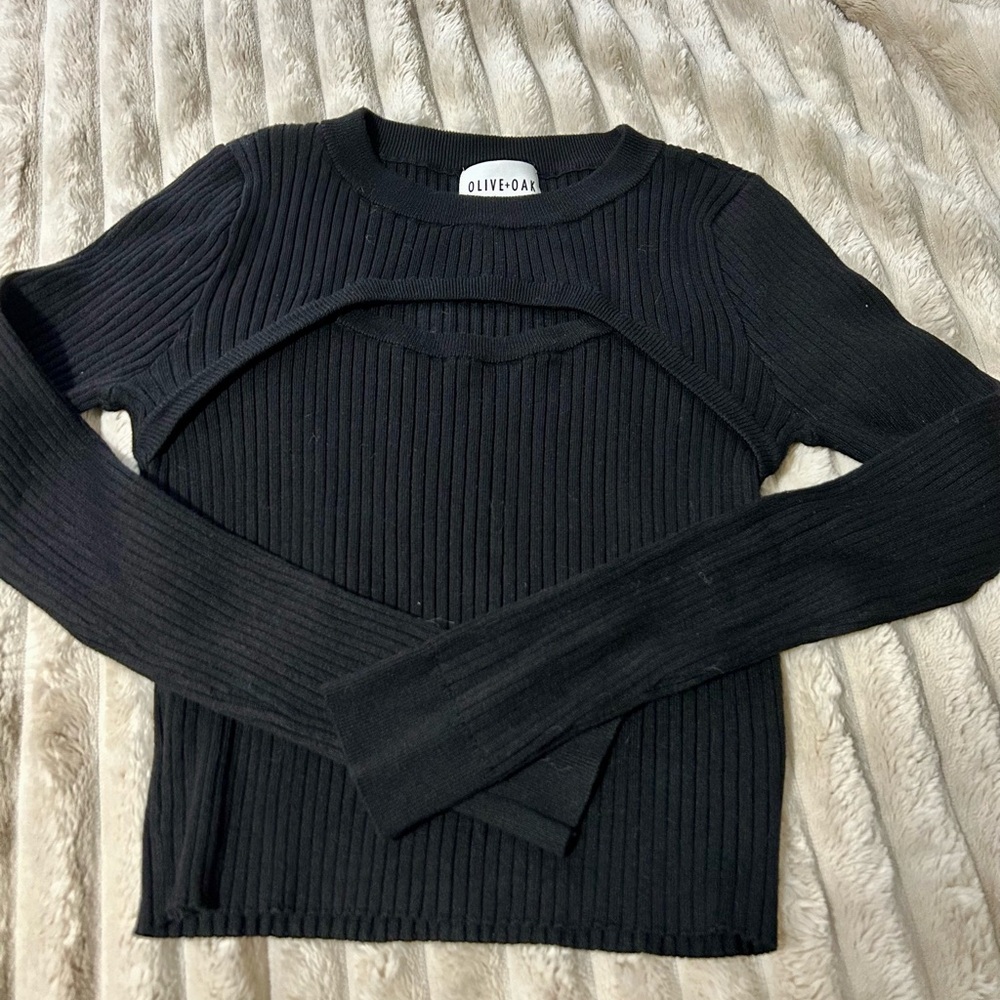 Black top with cut out